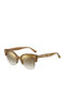 Jimmy Choo Women's Sunglasses with Pink Frame and Gold Mirror Lenses