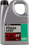 Motorex Power Synt 4T Συνθετικό Λάδι Μοτοσυκλέτας για Τετράχρονους Κινητήρες 10W-50 4lt