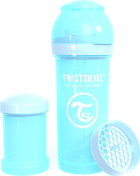 Twistshake Set aus Plastikflaschen Pastel Gegen Koliken mit Silikonsauger für 0+, 0+ m, Monate Turquoise 260ml 2Stück