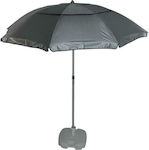 Summer Club Utopia Foldable Beach Umbrella Aluminum Diameter 2.25m with UV Protection and Air Vent Silver