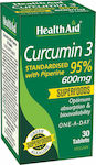 Health Aid Curcumin 3 600mg 30 ταμπλέτες
