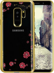 Forcell Πλάτης Diamond Samsung S9 Plus Χρυσό Задна корица Силикон Златен (Галакси С9+) SENDIASAMS9PG