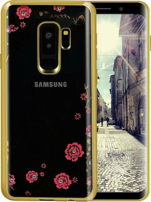 Forcell Πλάτης Diamond Samsung S9 Plus Χρυσό Umschlag Rückseite Silikon Gold (Galaxy S9+) SENDIASAMS9PG