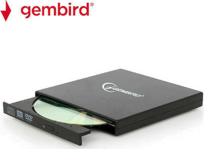 Gembird External DVD/CD Recorder for Desktop / Laptop Black