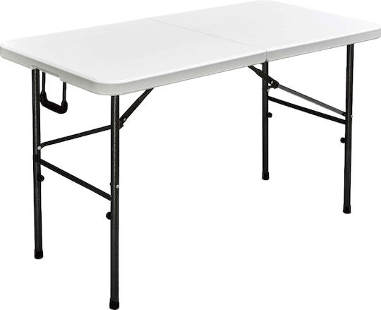 Tisch Zusammenklappbar Weiß 122x60x74cm