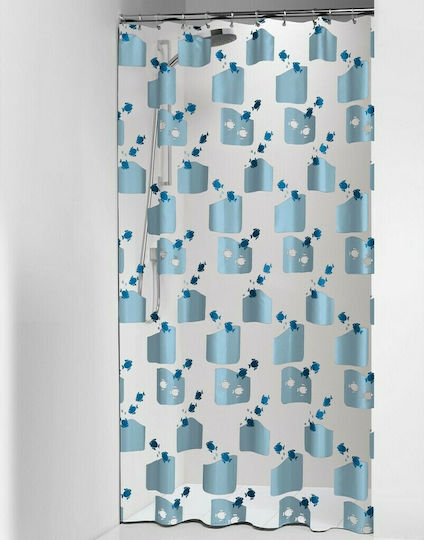 Sealskin Tropic Duschvorhang 180x200cm Blau 202571324