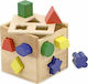 Melissa & Doug Formsortierspielzeug Shape Shorting Cube aus Holz für 24++ Monate