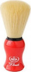 Omega S10049 S-Brush Shaving Brush with Synthetic Hair Bristles 28mm Red