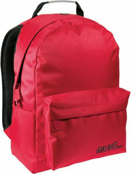 Must Monochrome Red School Bag Backpack Junior ...