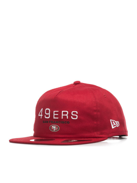 New Era San Francisco 49ers OTC Jockey mit geradem Schirm Rot