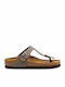 Gizeh Birko-Flor Nubuck Women's Anatomic Sandals Stone Narrow Fit
