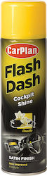 Car Plan Flash Dash - Satin Finish Vanilla Cleaning / Polishing and Protective Spray for Car Dashboard with Aroma Vanilla 500ml FSV506