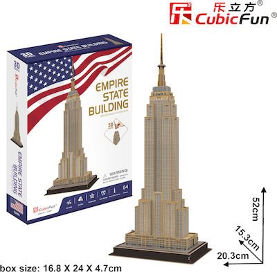 Empire State Building (USA) Puzzle 3D 54 Bucăți