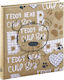 HAMA Children's Album Teddy Bear 50 Pages for 250 Photos Dimensions 10x15cm Coffee 29x32cm