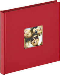 Walther Album Fun 30 Pages Suitable for Photos 10x15cm Red 18x18cm