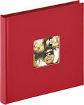 Walther Album Fun 30 Pagini Potrivit pentru Fotografiile 10x15buc Red 18x18buc