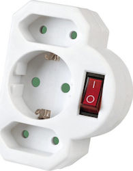 Heitech T-Shaped Wall Plug 3 Sockets Heitech T-Shaped Wall Plug 3 Sockets