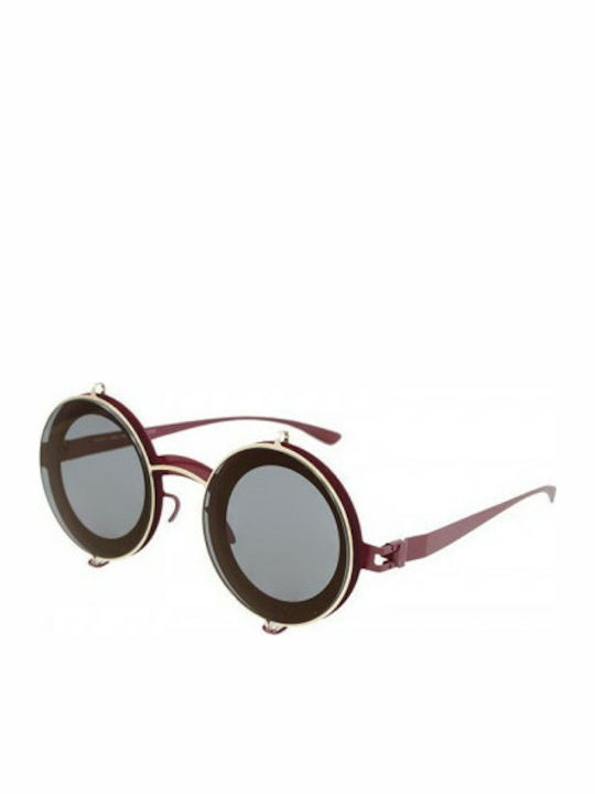 Mykita Damir Doma Fedor Champagnegold Winered Men s Sunglasses