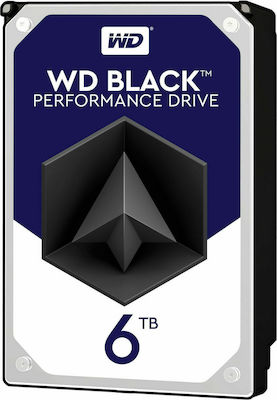 Western Digital Black 6TB HDD Festplatte 3.5" SATA III 7200Umdrehungen pro Minute mit 256MB Cache für Schreibtisch