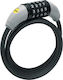 Yale YCLL1/8/120 Bicycle Cable Lock with Combination Black