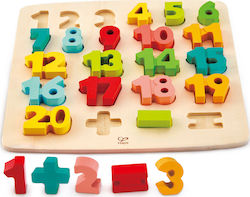 Holz Kinder Steckpuzzle Chunky Number Math für 3++ Jahre 24pcs Hape