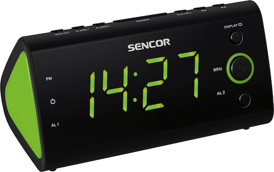 Sencor Tisch-Digitaluhr mit Wecker & Radio SRC 170GN Sencor Tisch-Digitaluhr mit Wecker & Radio SRC 170GN