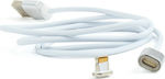 Cablexpert Magnetisch Abnehmbar / Regulär USB-A zu Lightning Kabel Weiß 1m (CC-USB2-AMLMM-1M)