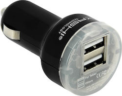 Akashi Dual Car charger 2.4A Φορτιστής Αυτοκινήτου με Θύρες 2xUSB-A