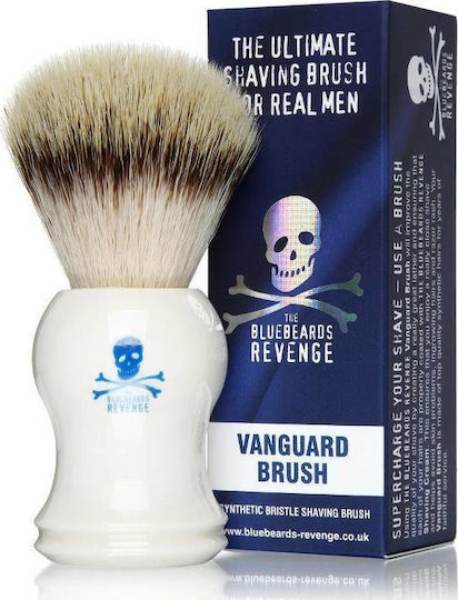 Bluebeards Revenge Vanguard Perie De Bărbierit Albă Cu Păr Sintetic