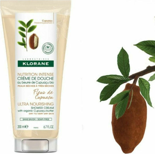 Klorane Creme de Douche Fleur de Cupuacu Bubble Bath Gel With Shea Butter For Nourishing 200ml