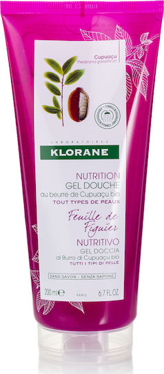 Klorane Gel Douche Fenille De Figuier Αφρόλουτρο σε Gel με Γλυκερίνη & Άρωμα Πράσινο Τσάι 200ml