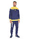 Training Vesuvio Men's Sweatpants Set Glossy with Elastic Navy Blue