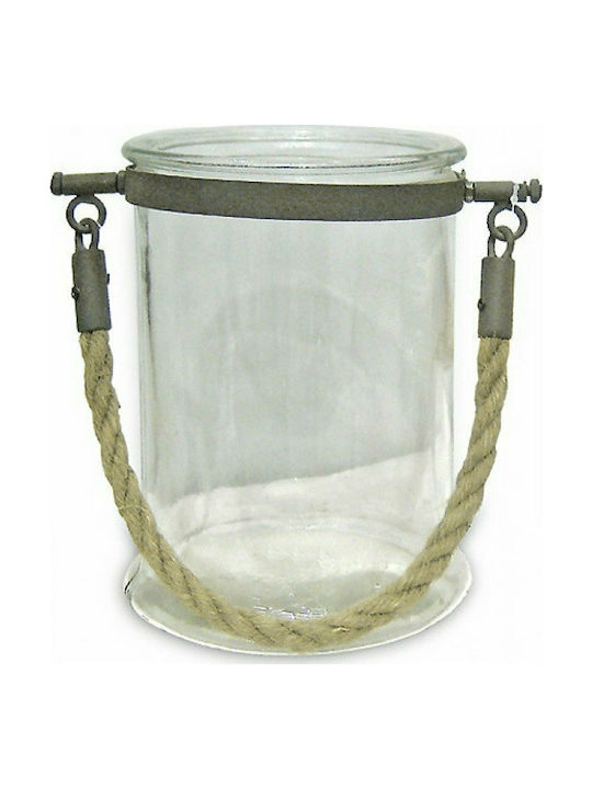 Zaros Lantern Glass 18x18x17εκ. 1pcs