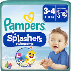 Pampers Splashers No. 3 για 6-11kg 12τμχ