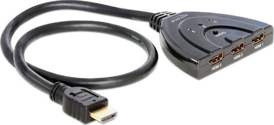 DeLock Διακόπτης HDMI 3 σε 1 δύο κατευθύνσεων HDMI Switch 87619