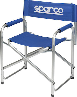 Sparco Director's Chair Beach Aluminium Blue