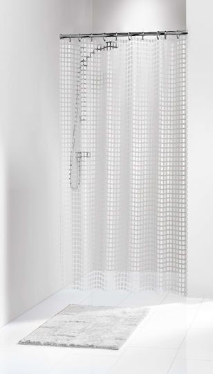 Sealskin Tiles Perdea de duș 180x200cm Alb 202591310