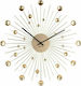 Karlsson Sunburst Crystal Gold Wall Clock Metallic Gold KA4859GD