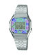 Casio Stainless Steel Bracelet Digital Watch with Silver Metal Bracelet