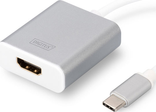 Digitus Converter USB-C male to HDMI female White 1pcs DA-70836