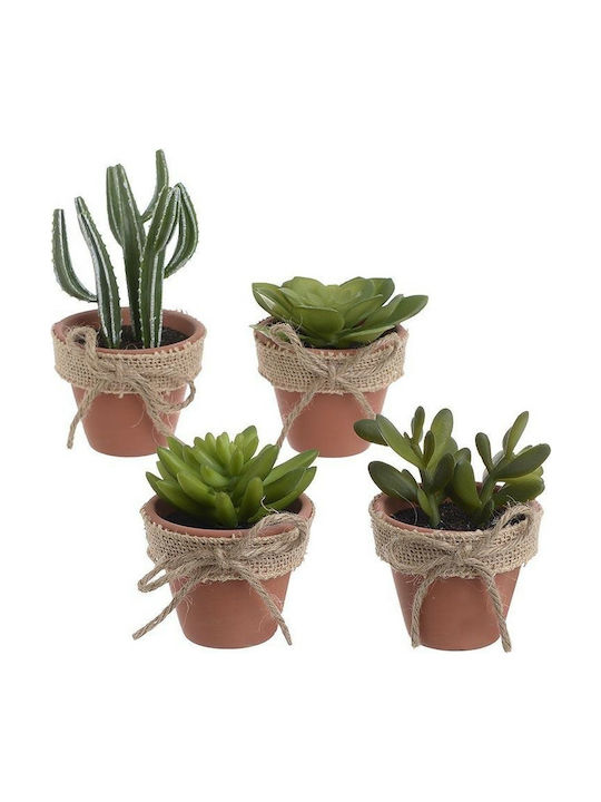 Inart Artificial Plant in Small Pot Multicolour 12pcs