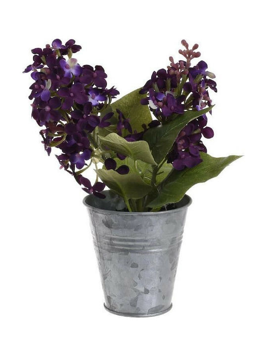 Inart Artificial Plant in Small Pot Purple 20cm 1pcs