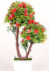 Keskor Artificial Plant in Small Pot Bonsai Red 28cm 1pcs