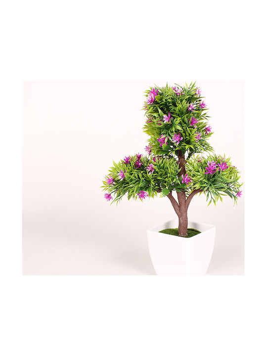 Keskor Artificial Plant in Small Pot Bonsai Fuc...