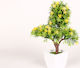 Keskor Artificial Plant in Small Pot Bonsai Yellow 30cm 1pcs