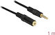 DeLock 3.5mm Jack Cable 3.5mm Male - 3.5mm Female Black 1m With Gold Plated Terminals 84666