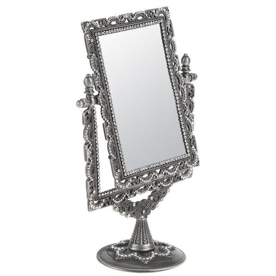 Inart Tabletop Makeup Mirror 16x26cm Silver