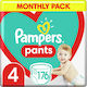 Pampers Windelhosen Pants Pants Nr. 4 für 9-14 kgkg 176Stück