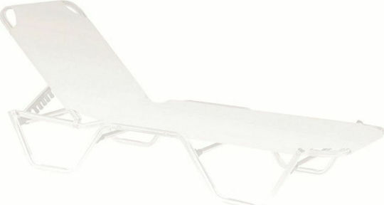 Woodwell CRETA Acoperiș Pentru Patul Solar Alb 199x62 cm