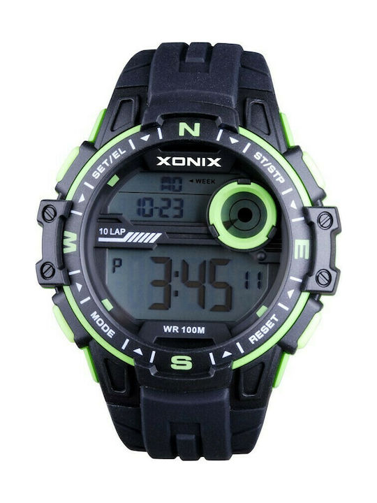 Xonix Sport Chronograph Black Silicone